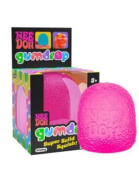 Nee Doh Gumdrop Super Solid Squish Toy - Pink 💗 NEW Sealed Authentic NeeDoh
